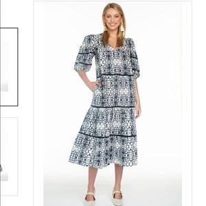 Olivia James Georgia Dress in Black Croc